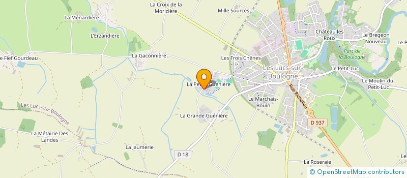 localisation de l'entreprise MONSIEUR JEAN JUTEAU à LES LUCS-SUR-BOULOGNE