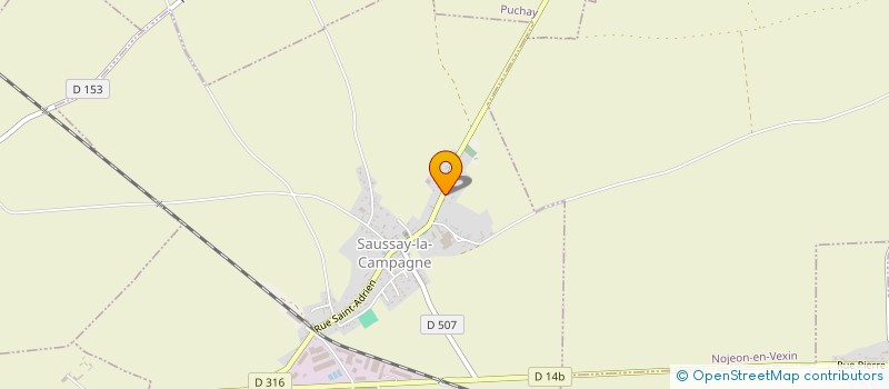 localisation de l'entreprise MONSIEUR JEAN KABIENA TSHIDINDA  SAUSSAY-LA-CAMPAGNE