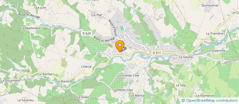 localisation de l'entreprise MONSIEUR JEAN KALFAYAN  THURINS