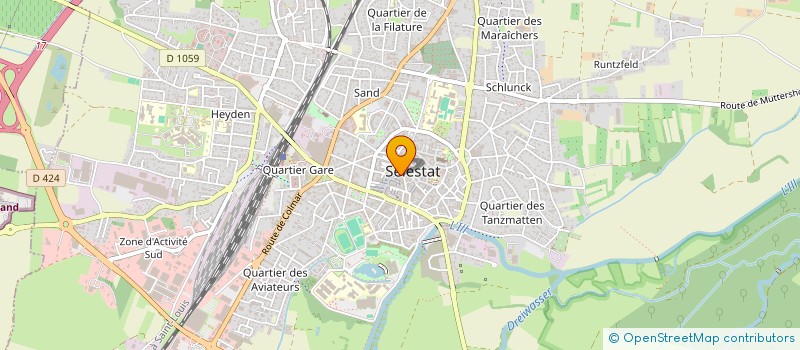 localisation de l'entreprise MONSIEUR JEAN KAMM à SELESTAT