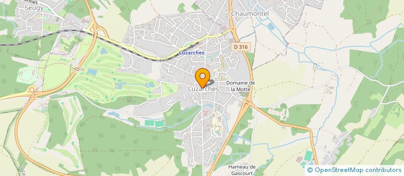 localisation de l'entreprise MONSIEUR JEAN KARORERO  LUZARCHES