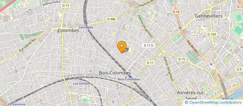 localisation de l'entreprise MONSIEUR JEAN KAZANDJIAN  BOIS-COLOMBES