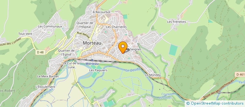 localisation de l'entreprise MONSIEUR JEAN KEIFLIN à MORTEAU
