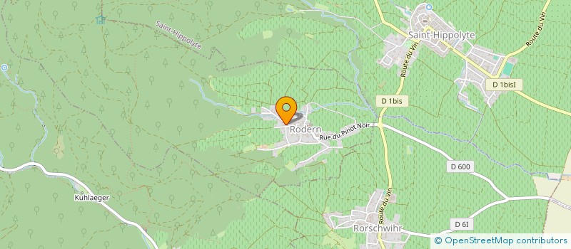 localisation de l'entreprise MONSIEUR JEAN KENTZINGER  RODERN