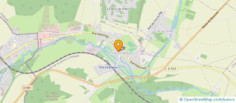 localisation de l'entreprise MONSIEUR JEAN KERHOAS à TRIE-CHATEAU