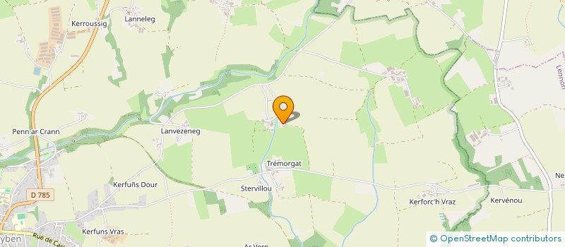 localisation de l'entreprise MONSIEUR JEAN KERHOAS  PLEYBEN