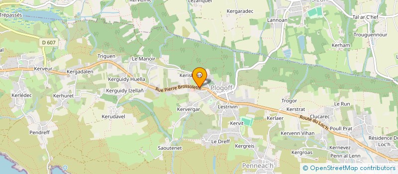 localisation de l'entreprise MONSIEUR JEAN KERISIT  PLOGOFF