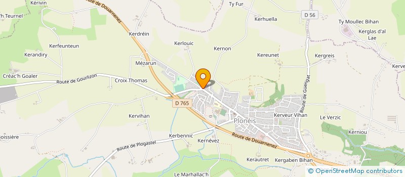 localisation de l'entreprise MONSIEUR JEAN KERLEROUX  PLONEIS