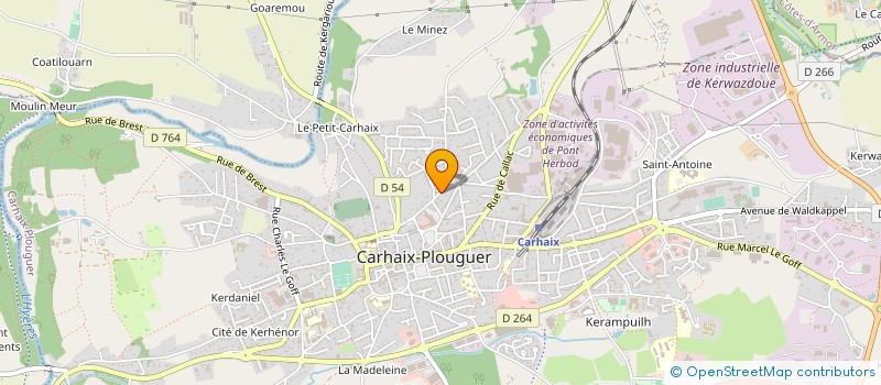 localisation de l'entreprise MONSIEUR JEAN KERMOAL à CARHAIX-PLOUGUER