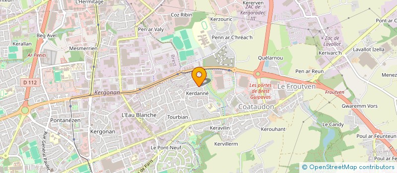 localisation de l'entreprise MONSIEUR JEAN KEROUANTON à GUIPAVAS
