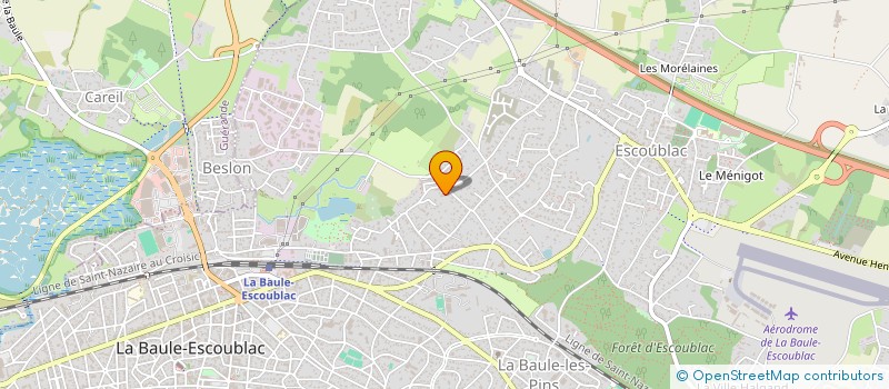 localisation de l'entreprise MONSIEUR JEAN KERUZOSET  LA BAULE-ESCOUBLAC