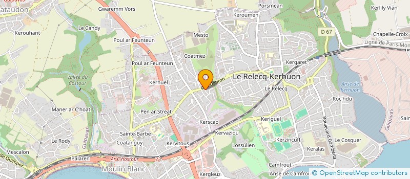 localisation de l'entreprise MONSIEUR JEAN KERVELLA à LE RELECQ-KERHUON