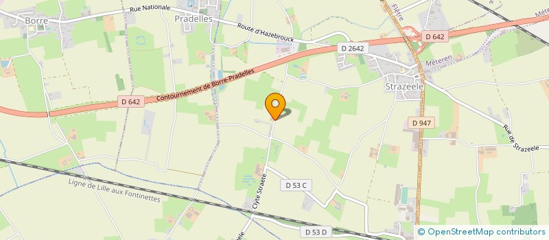 localisation de l'entreprise MONSIEUR JEAN KESTEMAN  STRAZEELE