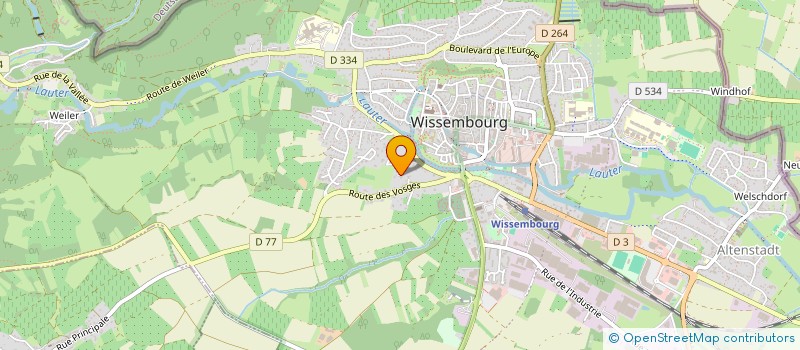 localisation de l'entreprise MONSIEUR JEAN KIEFFER  WISSEMBOURG