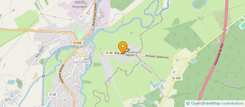 localisation de l'entreprise MONSIEUR JEAN KIENER  SARRALBE