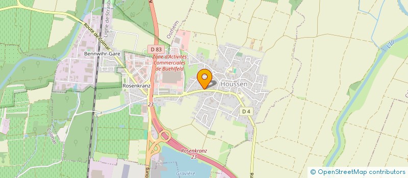 localisation de l'entreprise MONSIEUR JEAN KIENLEN  HOUSSEN