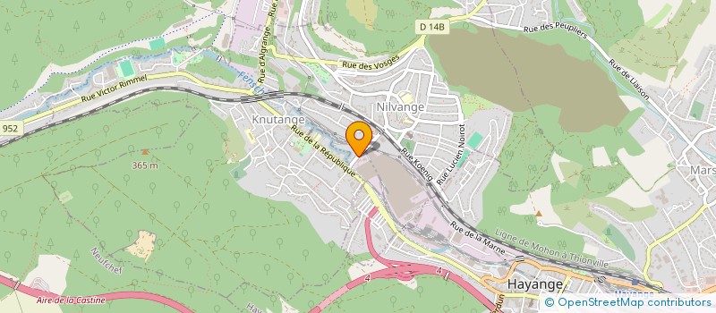 localisation de l'entreprise MONSIEUR JEAN KLEIN  KNUTANGE