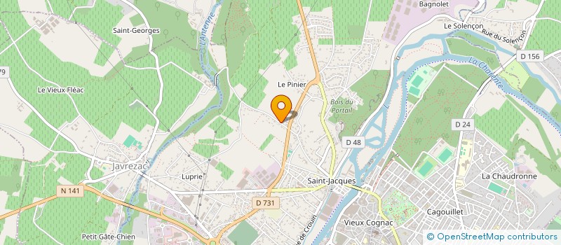 localisation de l'entreprise MONSIEUR JEAN KLISING à COGNAC