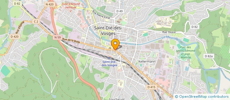localisation de l'entreprise MONSIEUR JEAN KLOSOWSKI à SAINT-DIE-DES-VOSGES