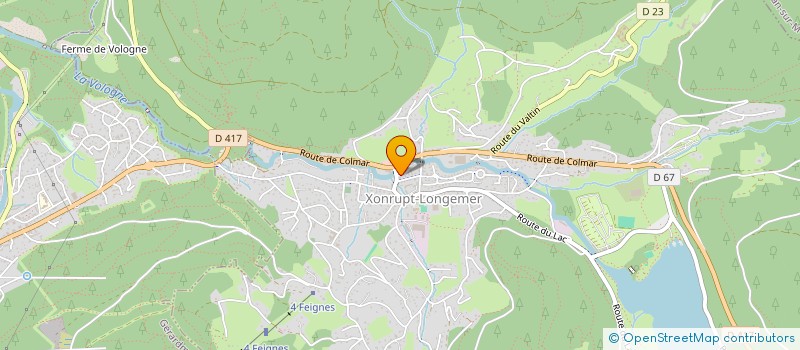 localisation de l'entreprise MONSIEUR JEAN KOCH  XONRUPT-LONGEMER