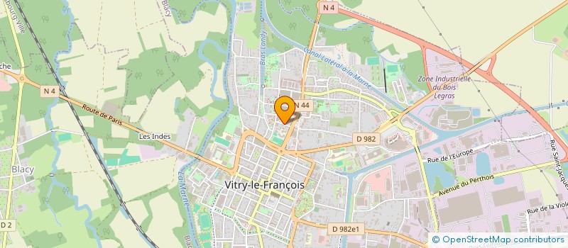 localisation de l'entreprise MONSIEUR JEAN KOCH  VITRY LE FRANCOIS