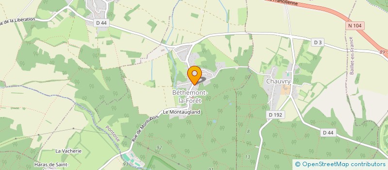 localisation de l'entreprise MONSIEUR JEAN KOENIG  BETHEMONT-LA-FORET