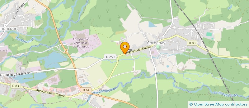 localisation de l'entreprise MONSIEUR JEAN KOHLER  CORBENAY