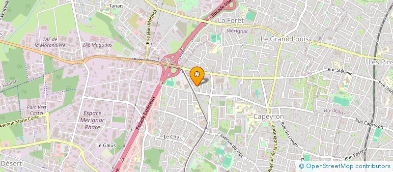 localisation de l'entreprise MONSIEUR JEAN KONOE  MERIGNAC