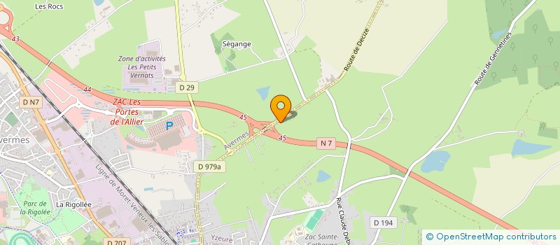 localisation de l'entreprise MONSIEUR JEAN KORZENIEWSKI  YZEURE