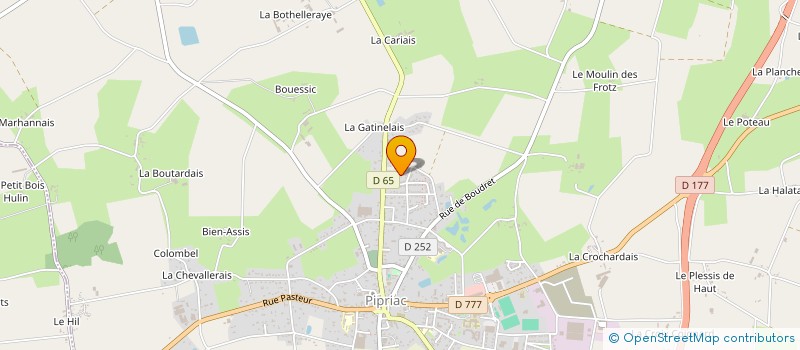 localisation de l'entreprise MONSIEUR JEAN KOUAHO  PIPRIAC