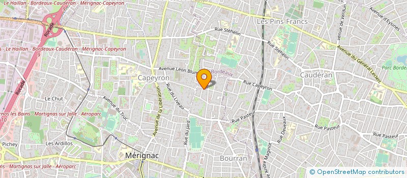 localisation de l'entreprise MONSIEUR JEAN KUBLER  MERIGNAC