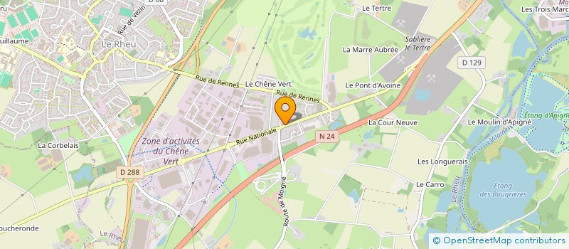 localisation de l'entreprise MONSIEUR JEAN L'HOSPITAL  LE RHEU