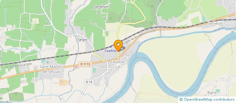 localisation de l'entreprise MONSIEUR JEAN LABARBE  CAUDROT