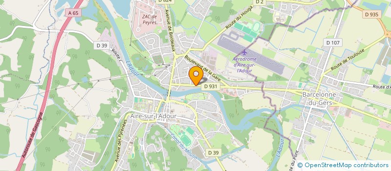 localisation de l'entreprise MONSIEUR JEAN LABARTHE  AIRE-SUR-L ADOUR