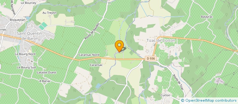 localisation de l'entreprise MONSIEUR JEAN LABAT LABOURDETTE  SAINT-QUENTIN-DE-BARON