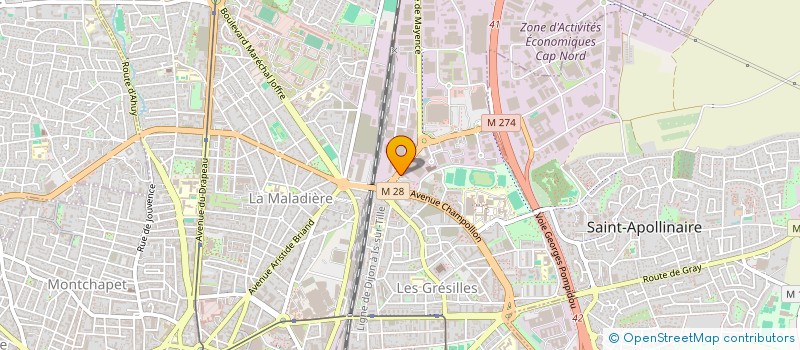 localisation de l'entreprise MONSIEUR JEAN LABBE à DIJON