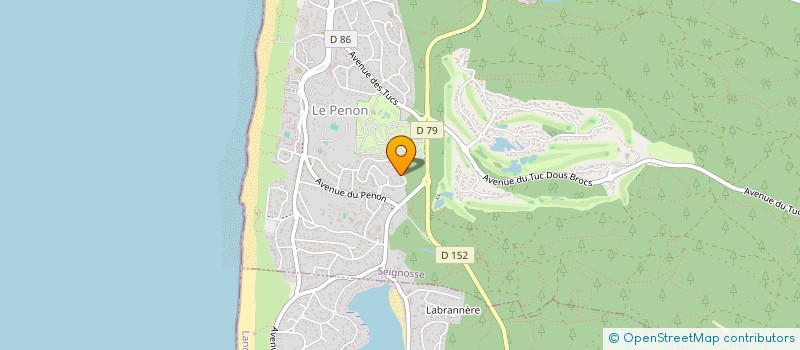 localisation de l'entreprise MONSIEUR JEAN LABESQUE  SEIGNOSSE