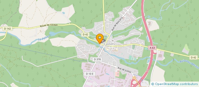 localisation de l'entreprise MONSIEUR JEAN LABOILLE  CASTETS