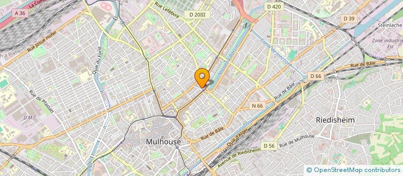localisation de l'entreprise MONSIEUR JEAN LABORDE CASTEX  MULHOUSE