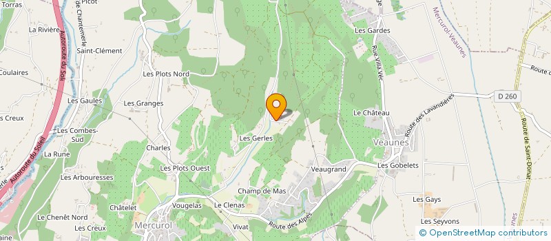 localisation de l'entreprise MONSIEUR JEAN LABORIE  MERCUROL-VEAUNES