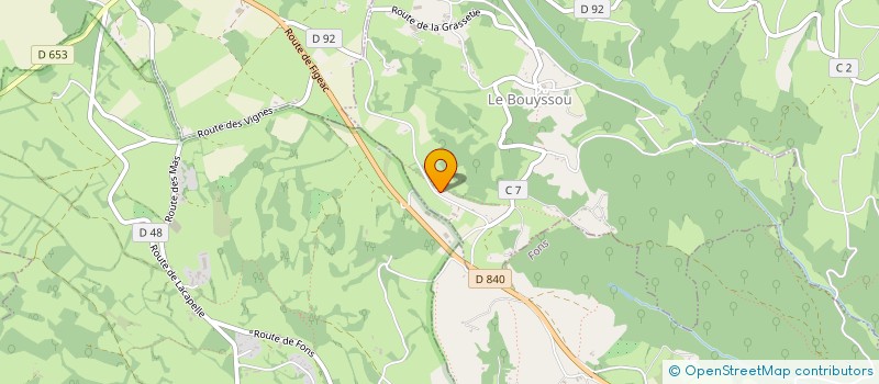 localisation de l'entreprise MONSIEUR JEAN LABORIE  MOLIERES