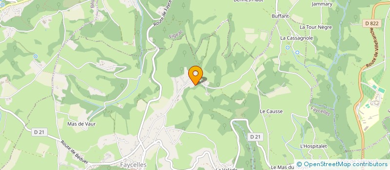 localisation de l'entreprise MONSIEUR JEAN LABORIE  FAYCELLES