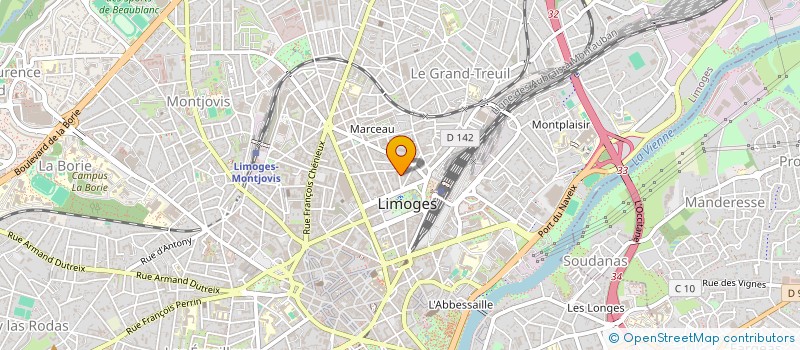 localisation de l'entreprise MONSIEUR JEAN LABOUROUX à LIMOGES