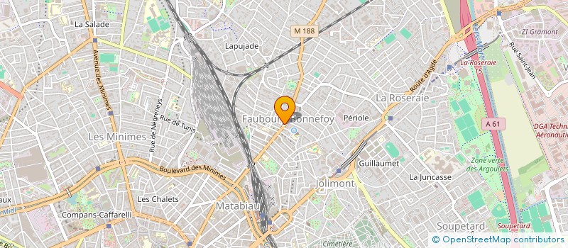 localisation de l'entreprise MONSIEUR JEAN LACASSAGNE à TOULOUSE