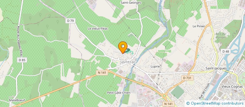 localisation de l'entreprise MONSIEUR JEAN LACHAUD  JAVREZAC