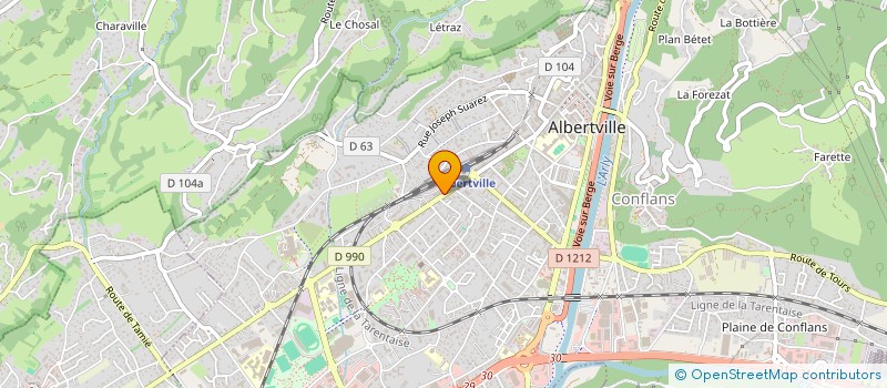 localisation de l'entreprise MONSIEUR JEAN LACHENAL  ALBERTVILLE