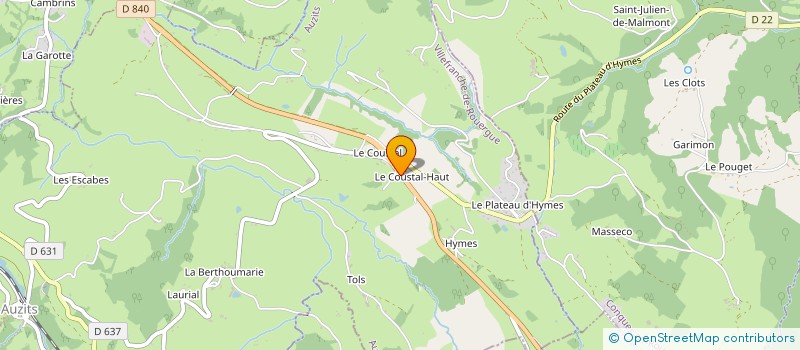 localisation de l'entreprise MONSIEUR JEAN LACOMBE  AUZITS