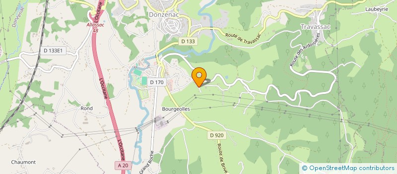 localisation de l'entreprise MONSIEUR JEAN LACOMBE  DONZENAC