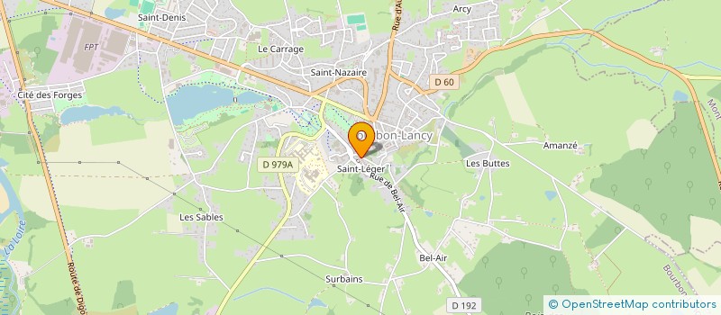 localisation de l'entreprise MONSIEUR JEAN LACOMBRE  BOURBON-LANCY