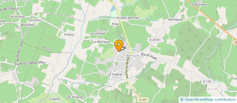 localisation de l'entreprise MONSIEUR JEAN LACOSTE  BERSON